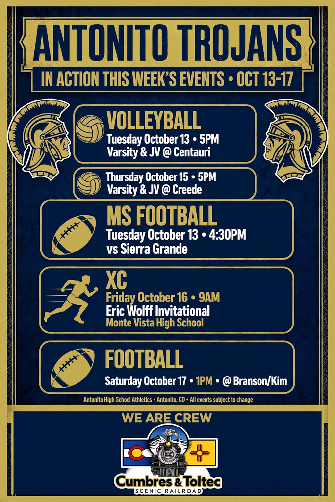 Photo: Trojan's Weekly Athletic Schedule