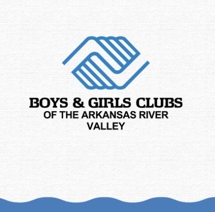 Boys and Girls Clubs of the Arkansas River Valley logo with hands  overlapping each other.