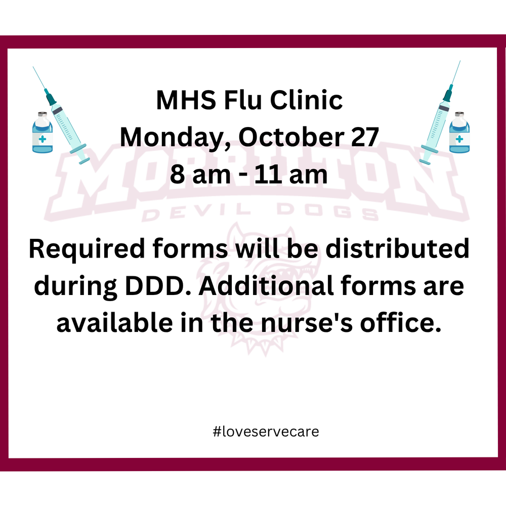 Flu clinic date and time