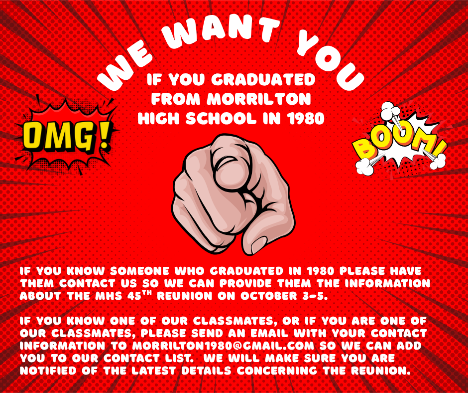 We Want You MHS 1980