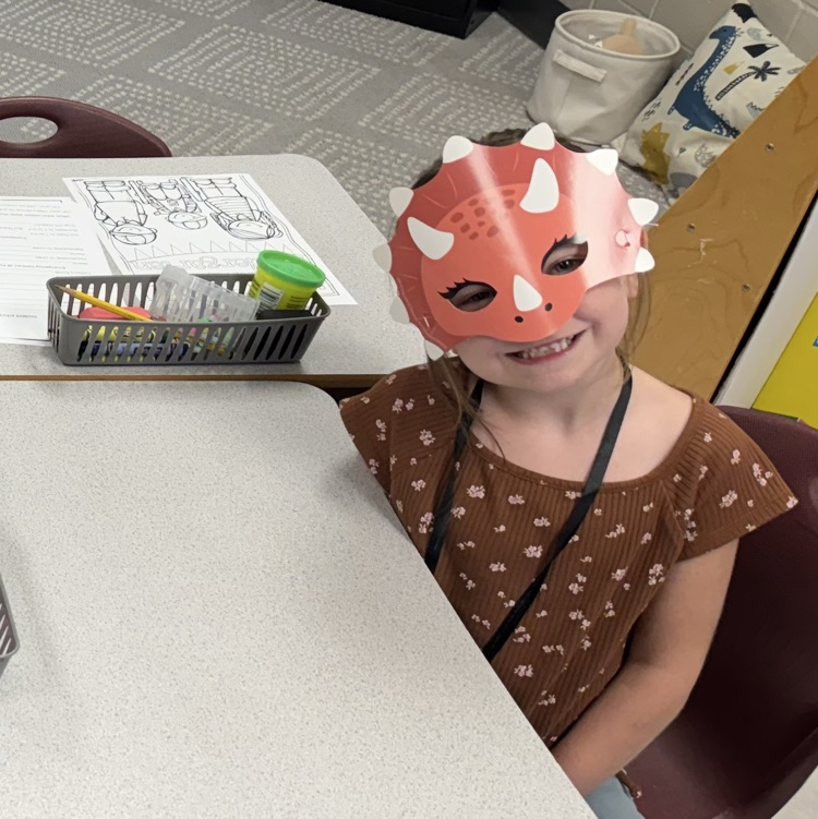 Student with a mask