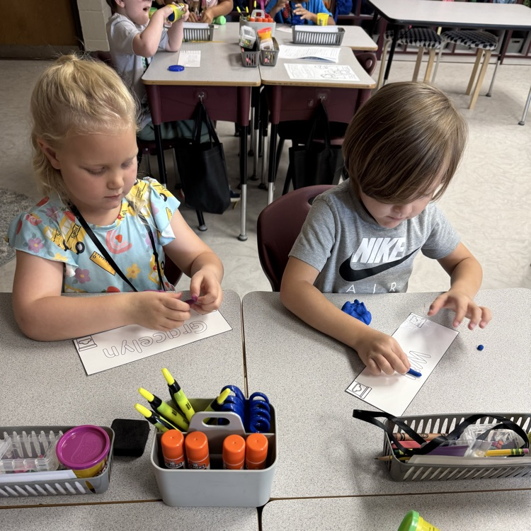 Students Working at Desk