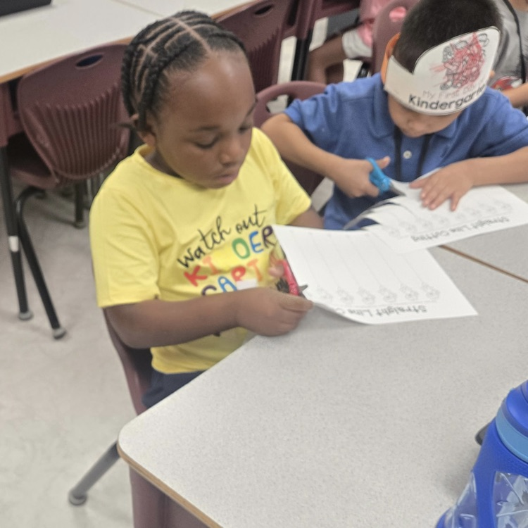 Student working on Nurturing minds activity