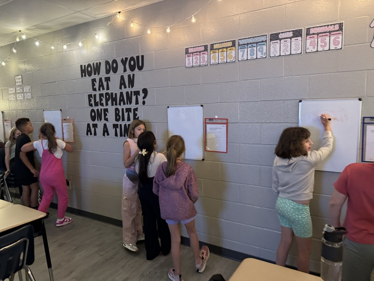 Work in Ms French’s Math Class