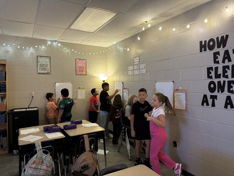 Hard at work in Ms French’s Math Class