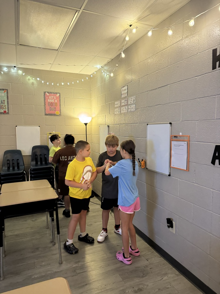 Ms French’s Math Class using white boards