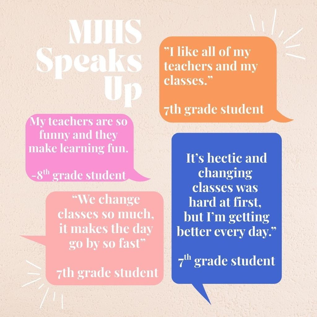 Student quotes about junior high