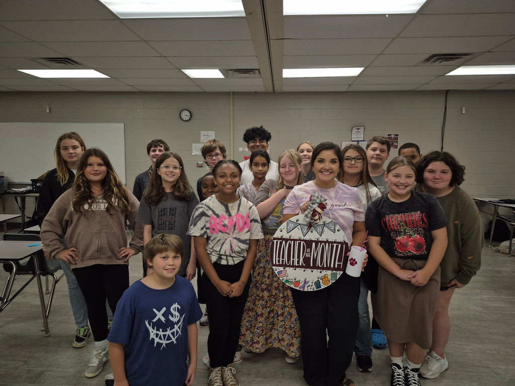 Mrs. Moore and students