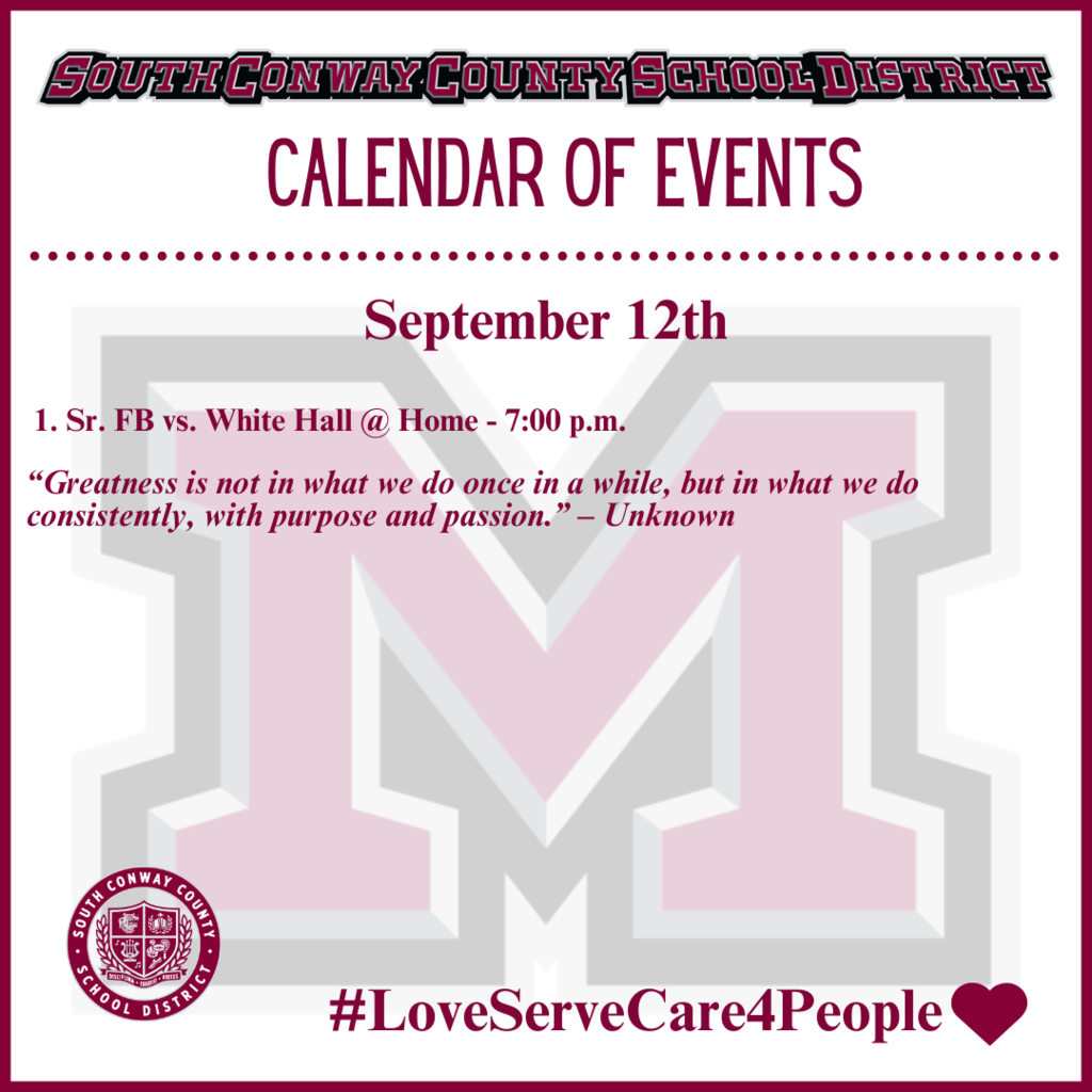 Sept. 12 Calendar