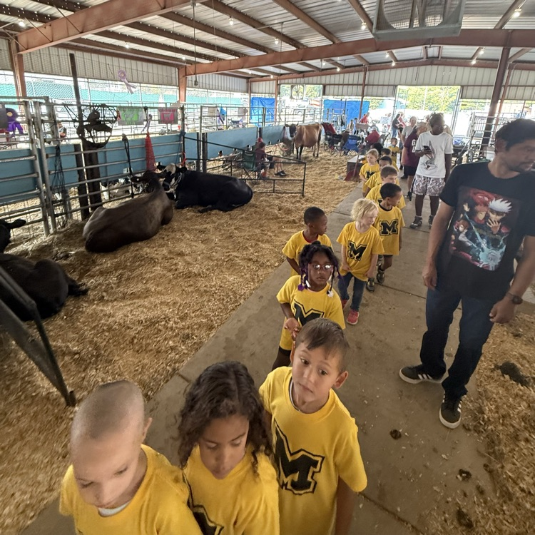 students at the fair