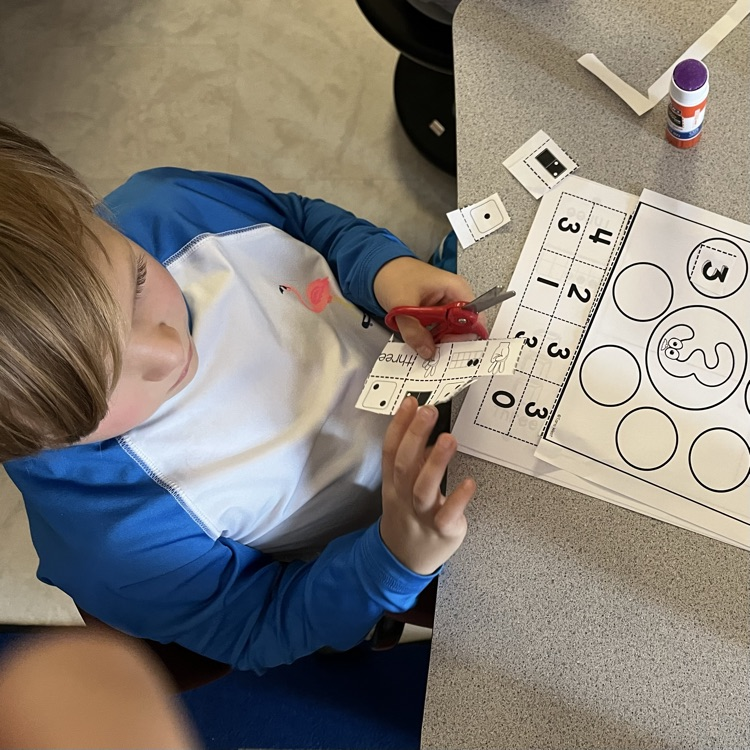 child at desk