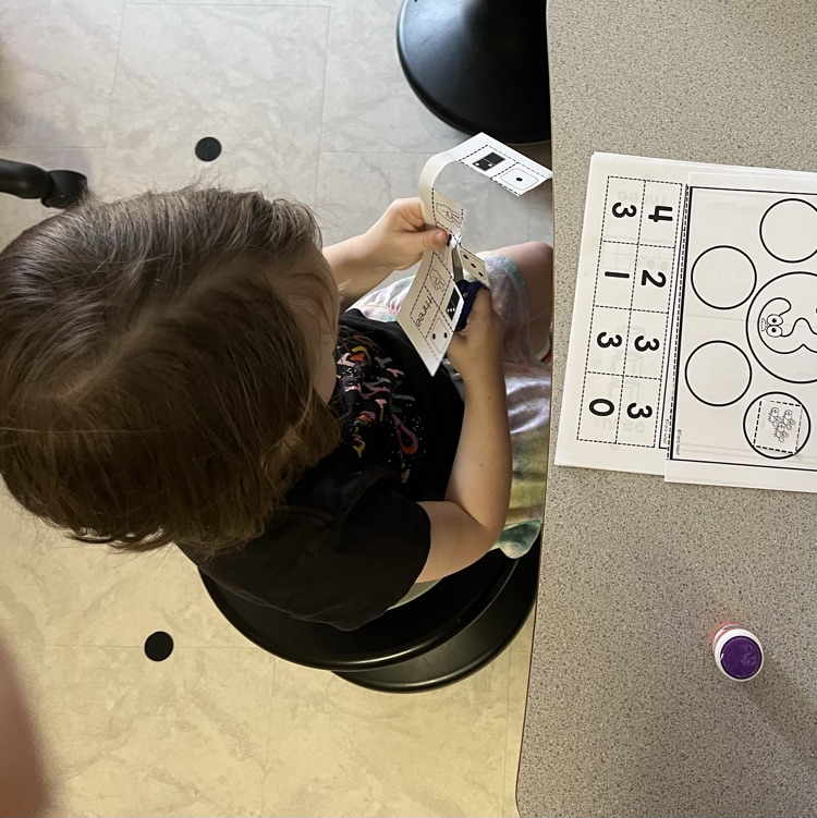 child at desk