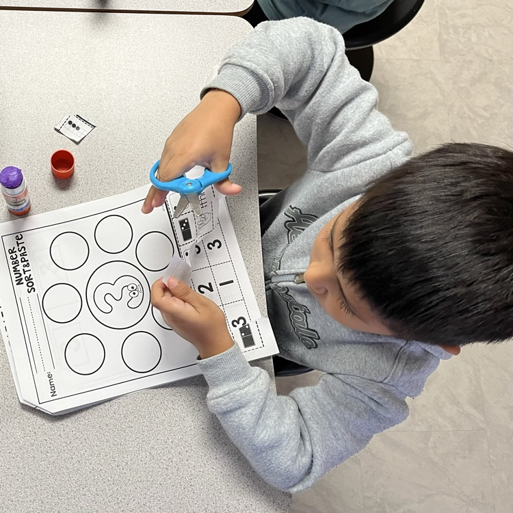 child at desk