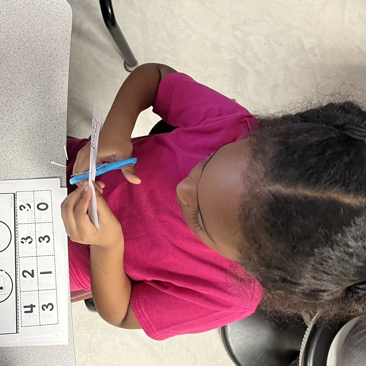 child at desk