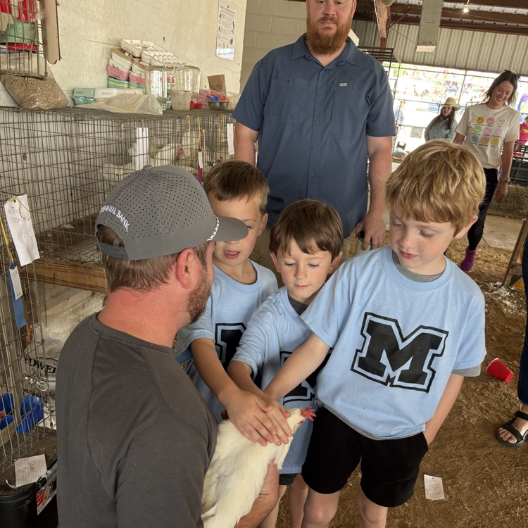 students at the fair