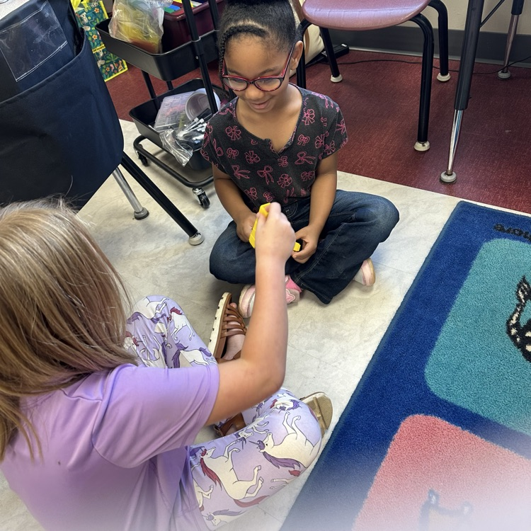students playing a math game