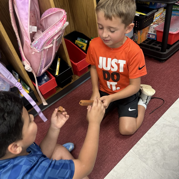 students playing a math game