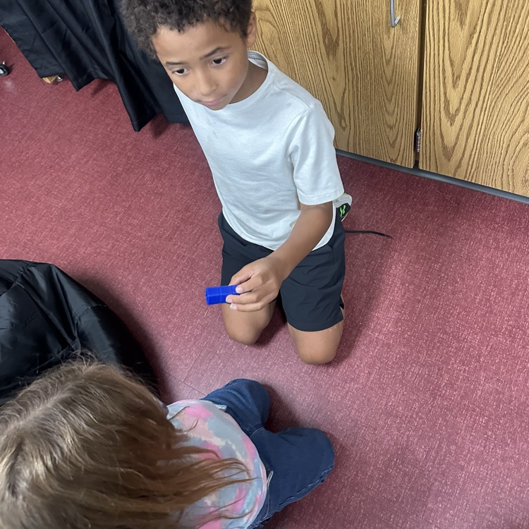 students playing a math game