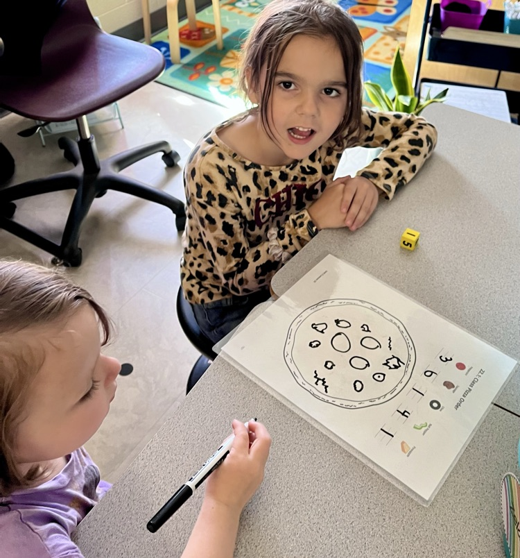 students working on math