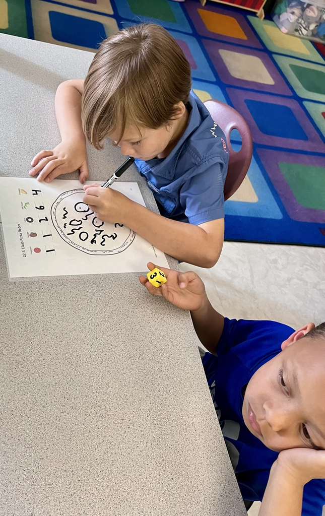 students working on math