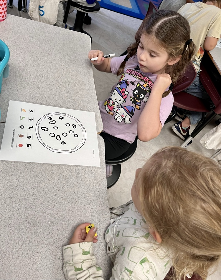 students working on math