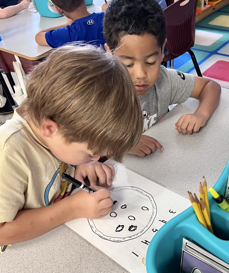 students working on math