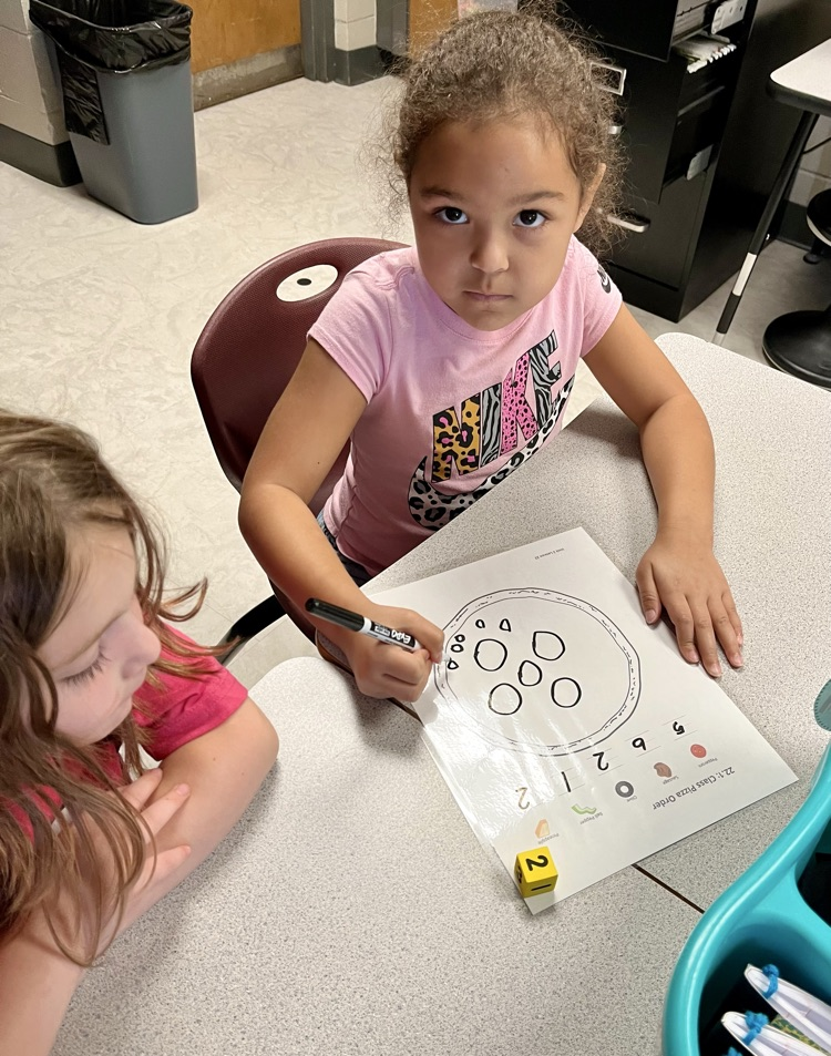 students working on math