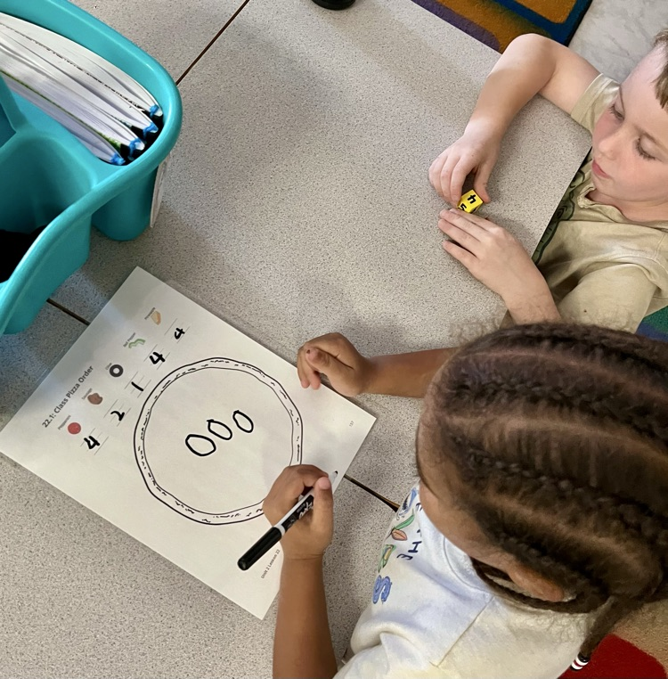 students working on math
