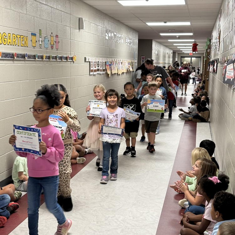 students in hallway