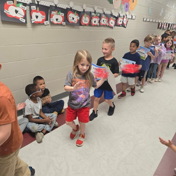 students in the hallway