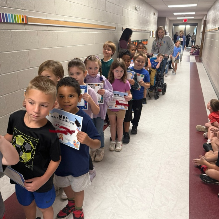students in the hallway