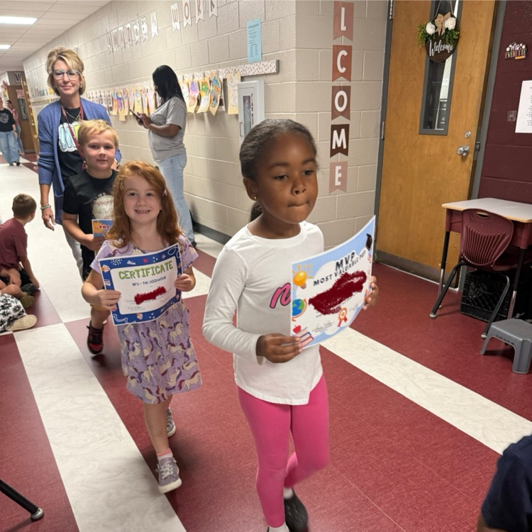 students in the hallway