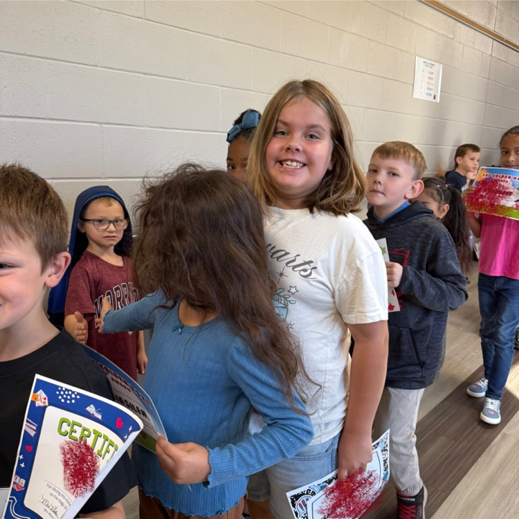 students in the hallway