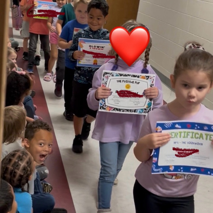 students in the hallway