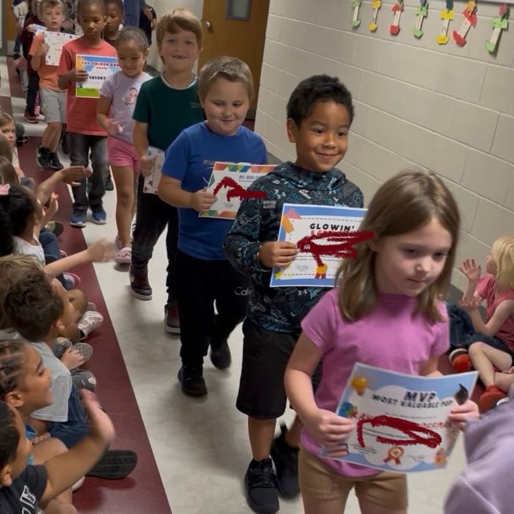 students in the hallway