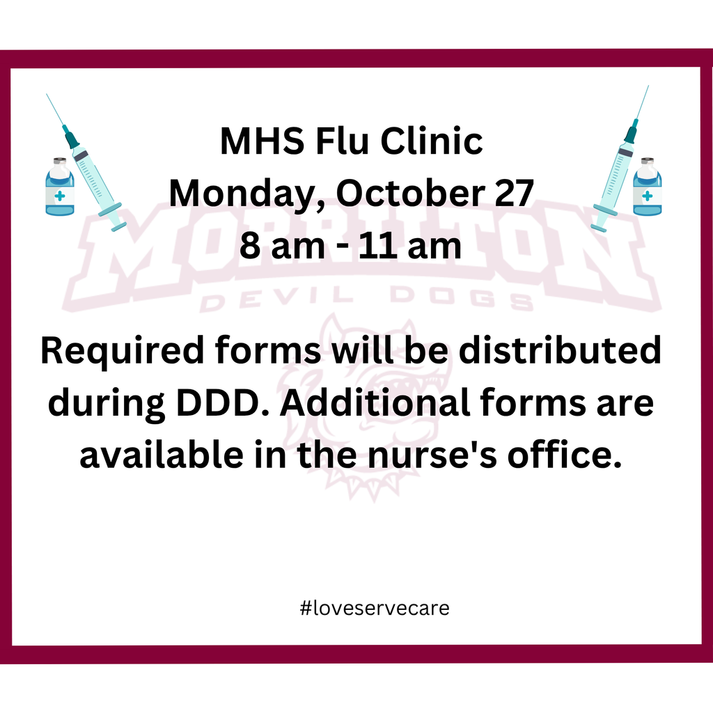 MHS flu clinic date and time