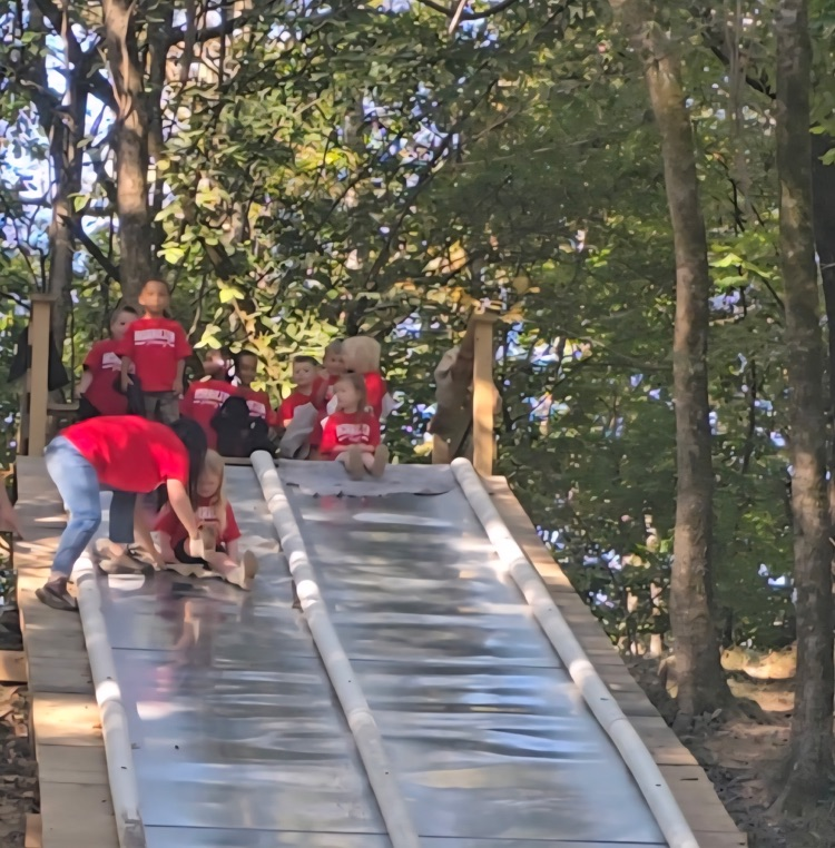 kids on slide