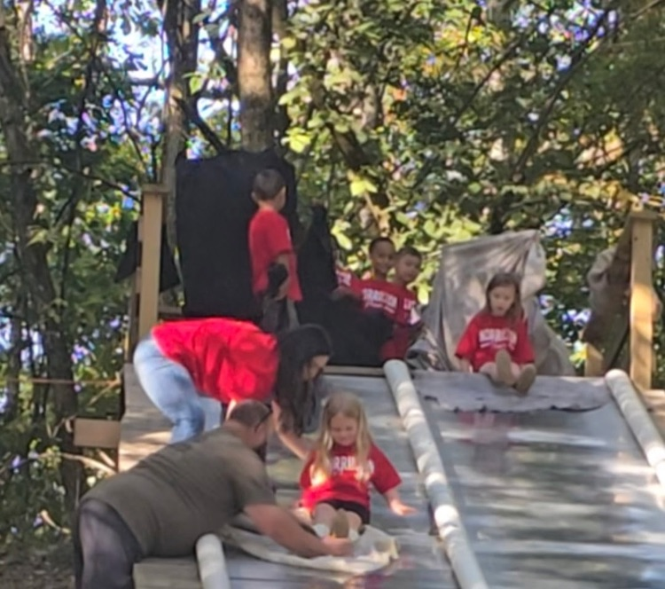 kids on slide 