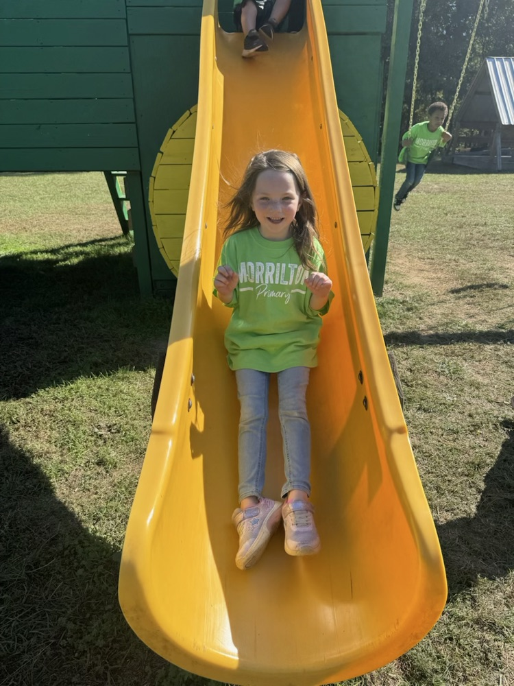 child on slide