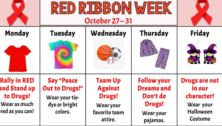 MPS Red Ribbon Week 10/27-31, 2025