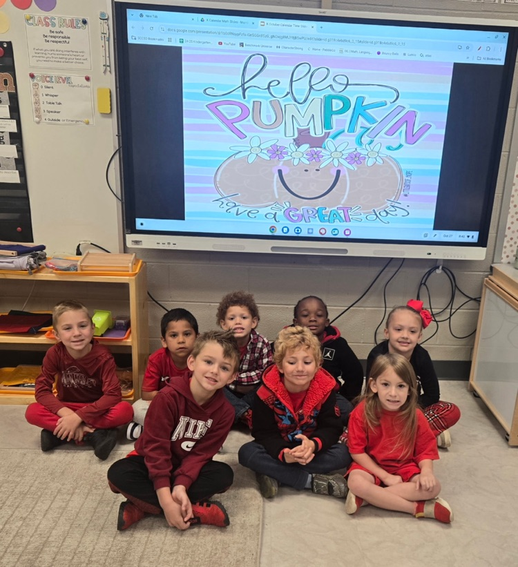 MPS students wearing red 