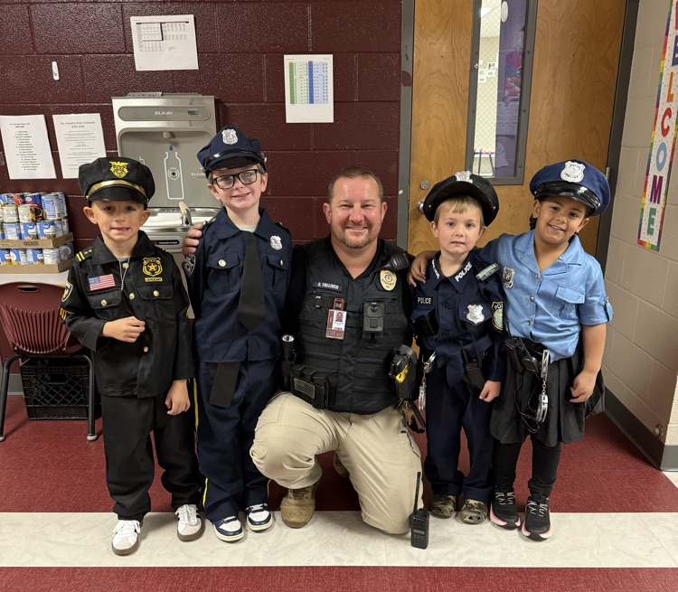 students dress as the police 