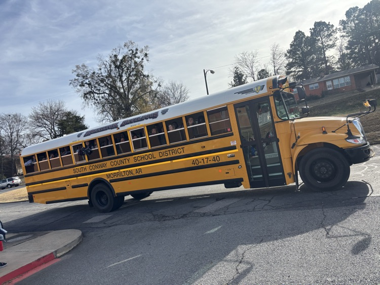 bus full of cheerleaders