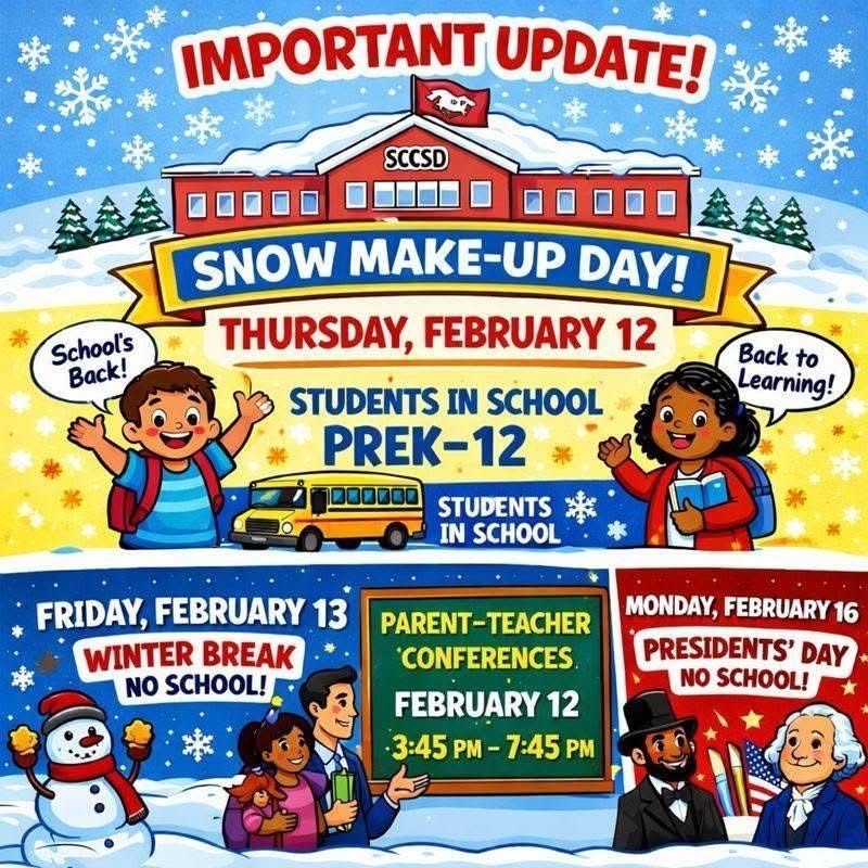 School on Feb. 12 Announcement