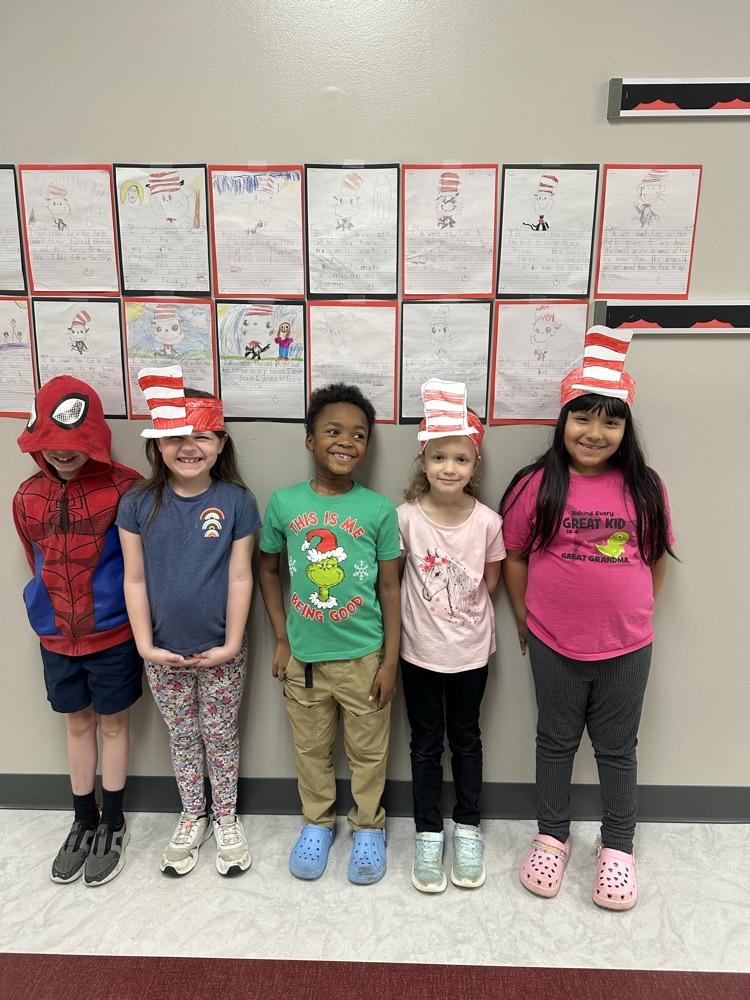 1st grade celebrates Read Across America with a few characters and lots of fun! 🍎📚