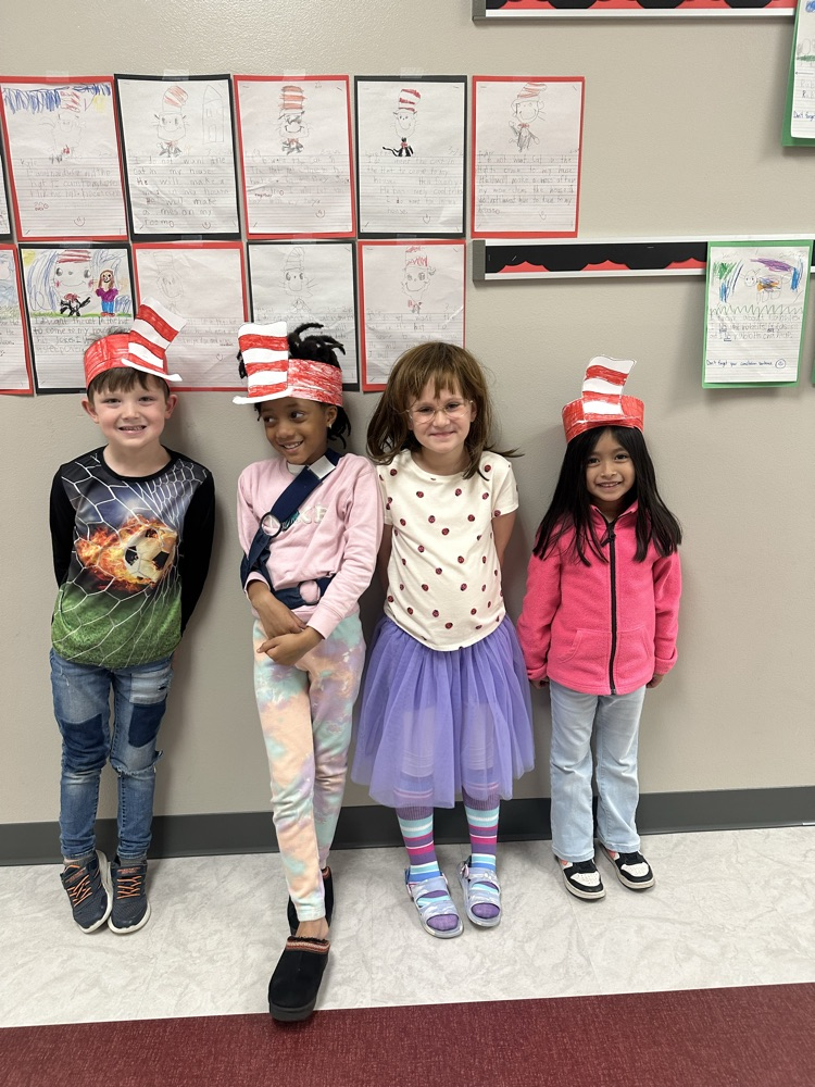 1st grade celebrates Read Across America with a few characters and lots of fun! 🍎📚