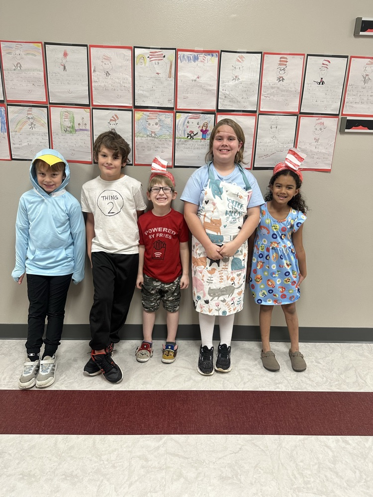 1st grade celebrates Read Across America with a few characters and lots of fun! 🍎📚