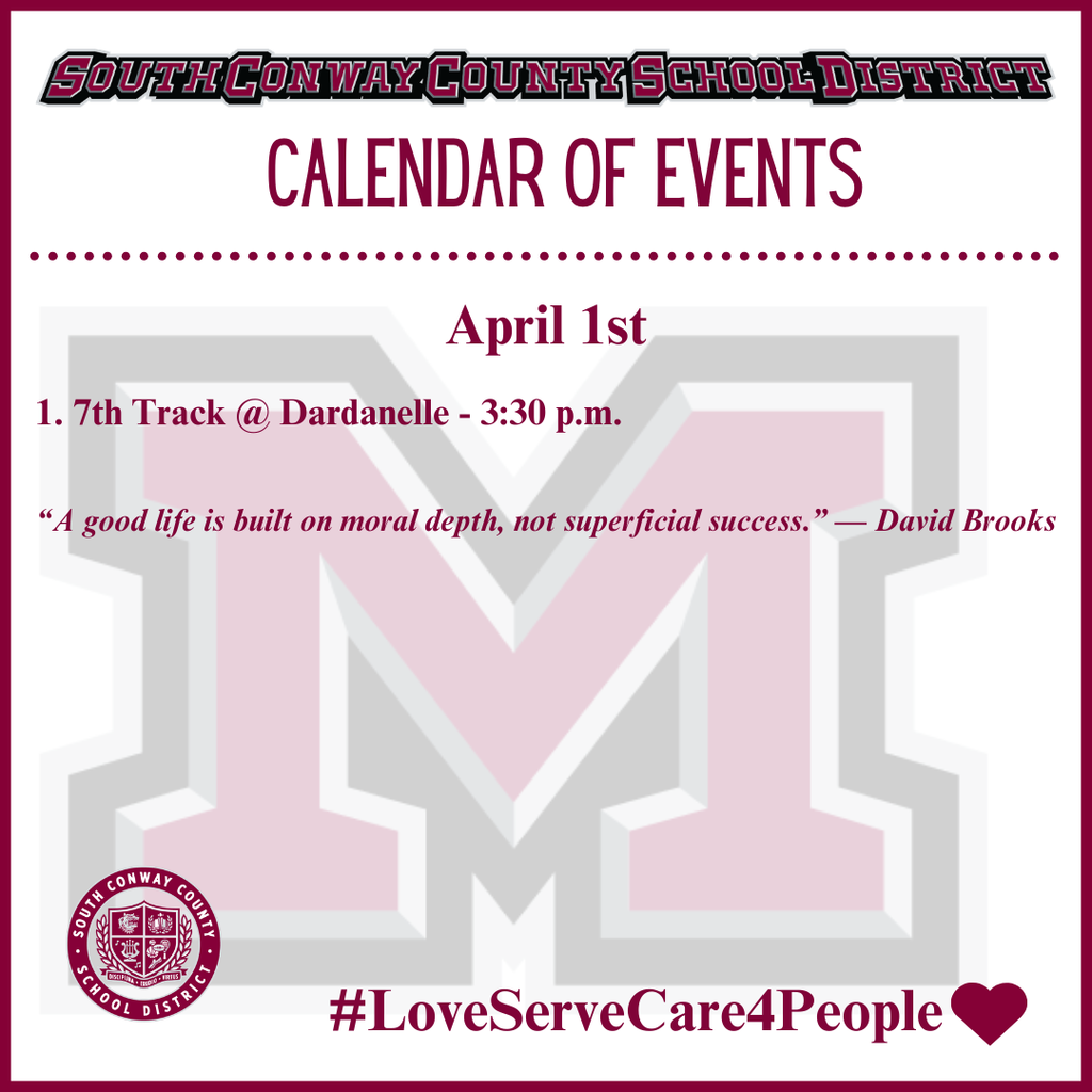 April 1 Event Calendar