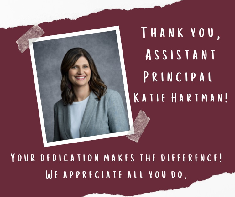 Happy Assistant Principal Day, Mrs. Hartman! 🍎🎉❤️