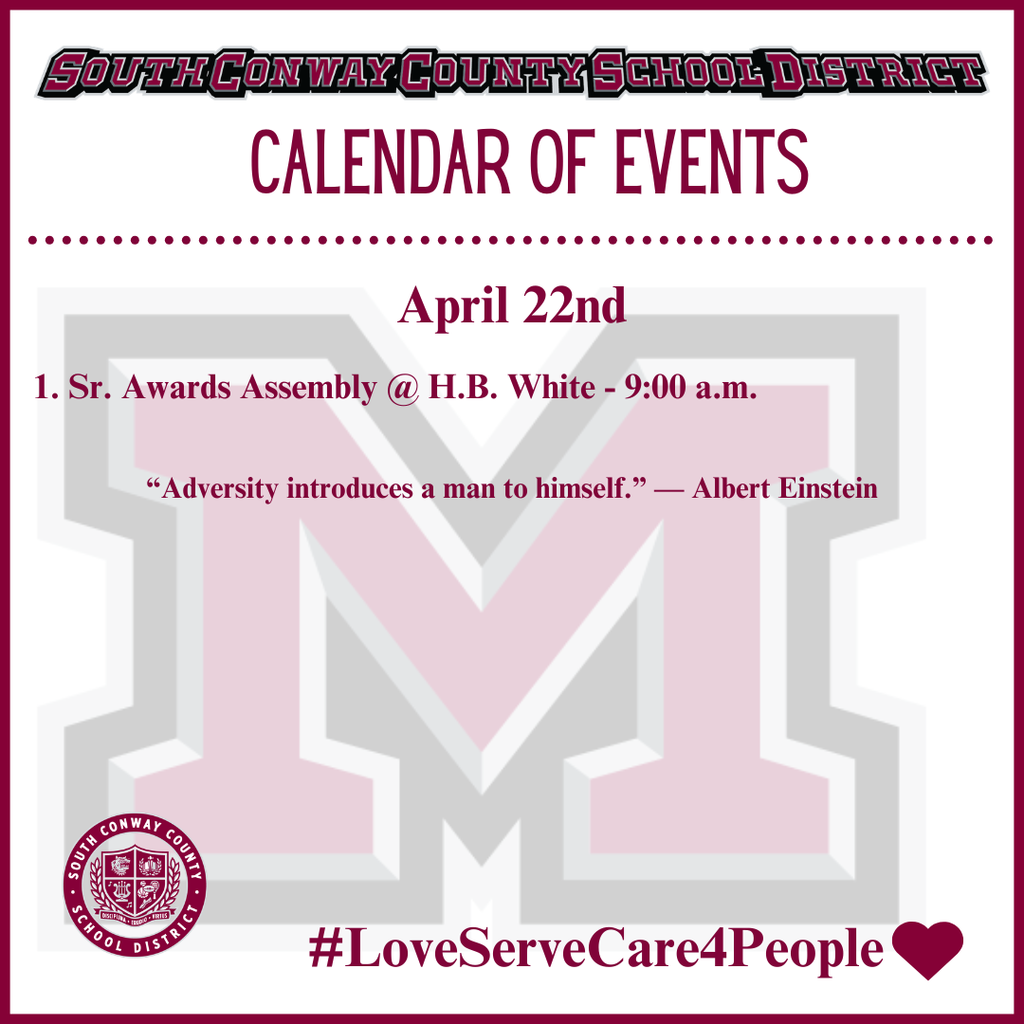April 22 Event Calendar